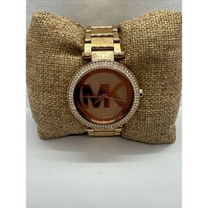 Michael Kors Parker MK5865 Women Rose Gold Analog Dial Quartz Wrist Watch JNA454